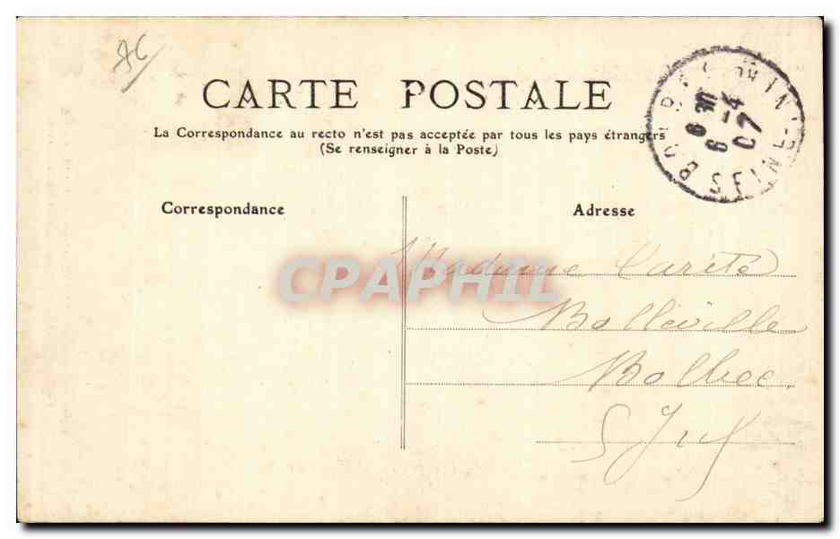 Tancarville - Le Chateau - CPA  — Rückseite