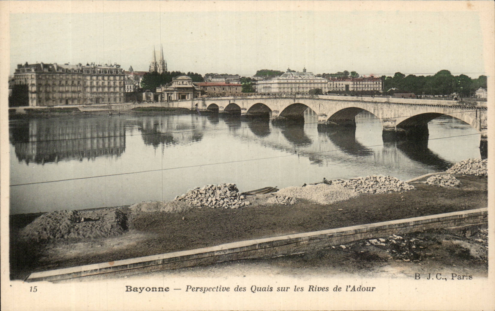 Bayonne - Perspective des Quais sur les Rives de l Adour - CPA 