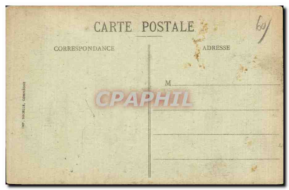 Environs de Compiegne - Chiry Ourscamp - La Rue du Chateau - CPA  — Rückseite