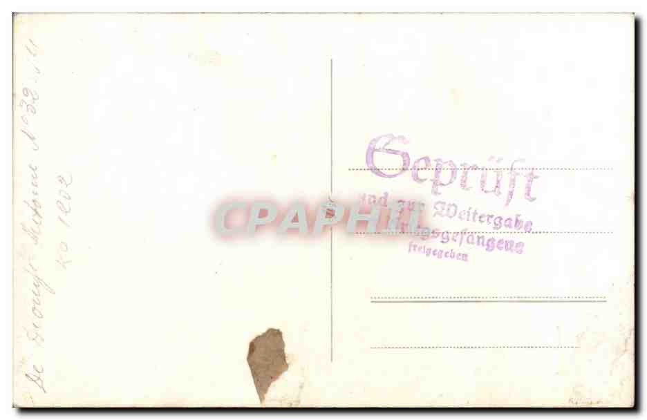 CARTE PHOTO Soldat Militaria  — Rückseite