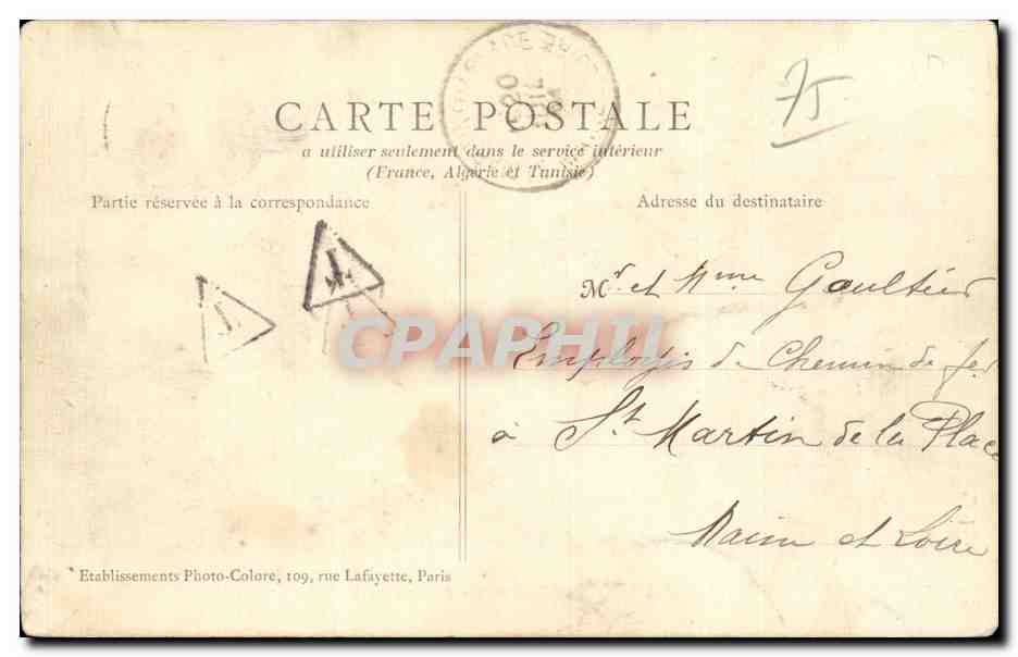 Paris - 12 - Place de la Nation - CPA  — Rückseite