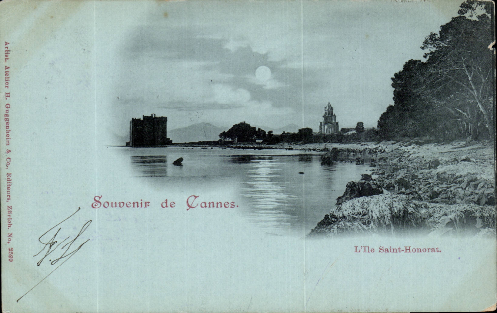 Cannes - Souvenir - L Ile Saint Honorat - CPA 