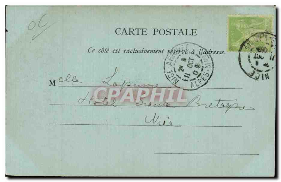 Cannes - Souvenir - L Ile Saint Honorat - CPA  — Verso