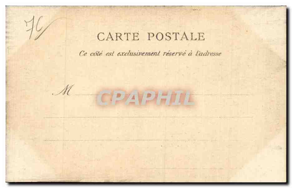 Lillebonne - Porche de l Eglise - CPA  — Rückseite