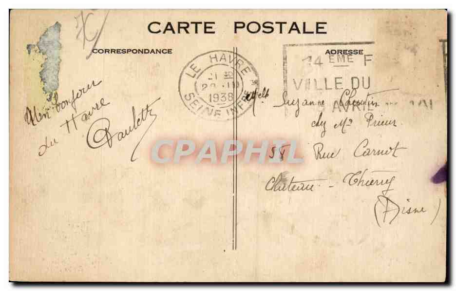 Le Havre - Une pleine eau aux bains Marie Christine - CPA  — Rückseite