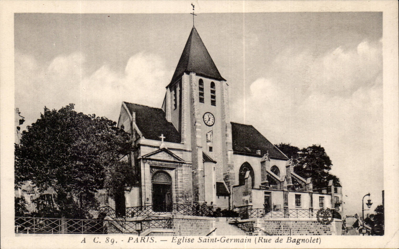 Paris - 1 - Eglise Saint Germain Rue de Bagnolet - CPA 