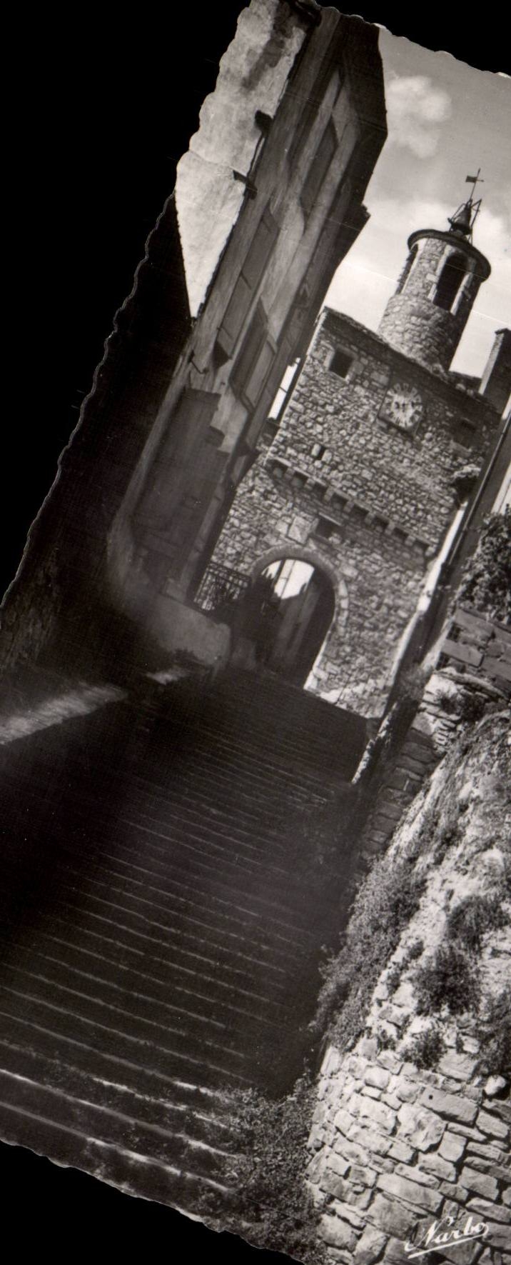 Cordes (Tarn) — Escalier du Pater et la Porte de l'Horloge — Charles