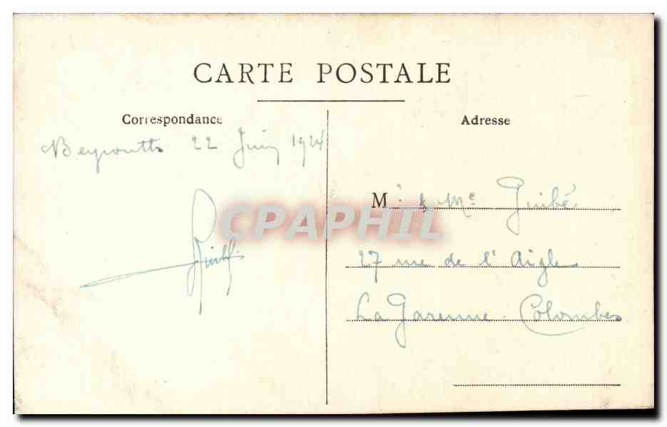 Deux soldats en uniforme — studio — éditeur inconnu — Achterkant