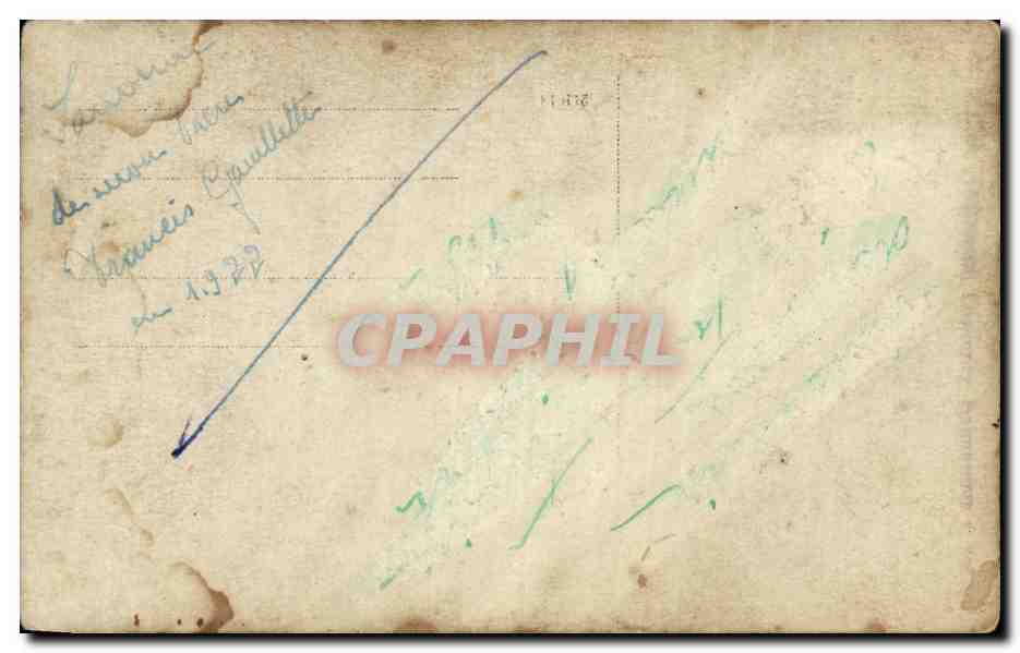 PHOTO Militaria Soldat Chasseur alpin 1922 — Rückseite