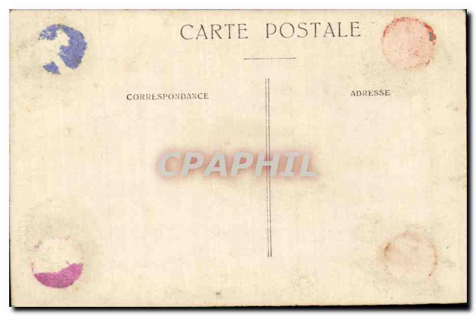 Groupe de soldats et d'un officier — France — éditeur CPAPHIL, n° de série non visible — Achterkant