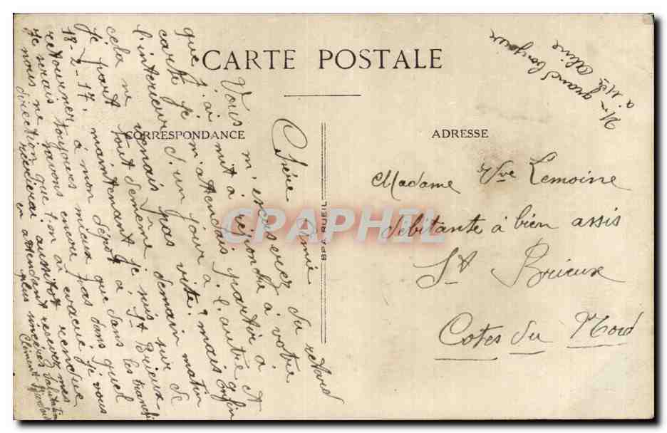 CARTE PHOTO Militaria Soldats  — Rückseite