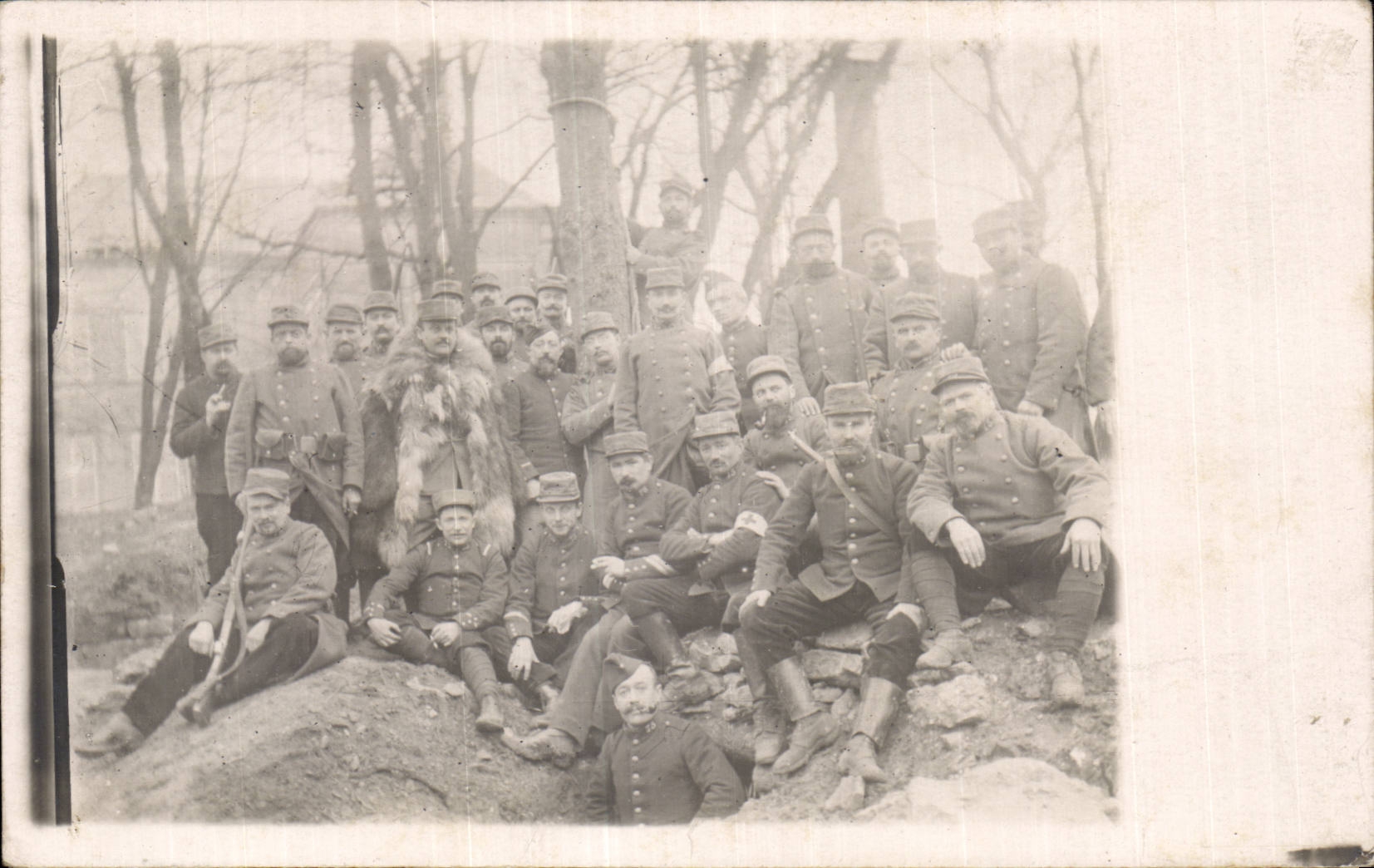 Groupe de soldats — 1914-1915 — Carte postale anonyme