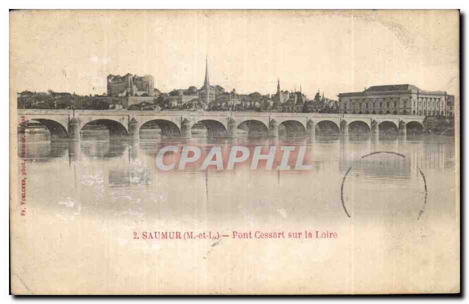 Saumur - Pont Cessart sur la Loire - CPA 