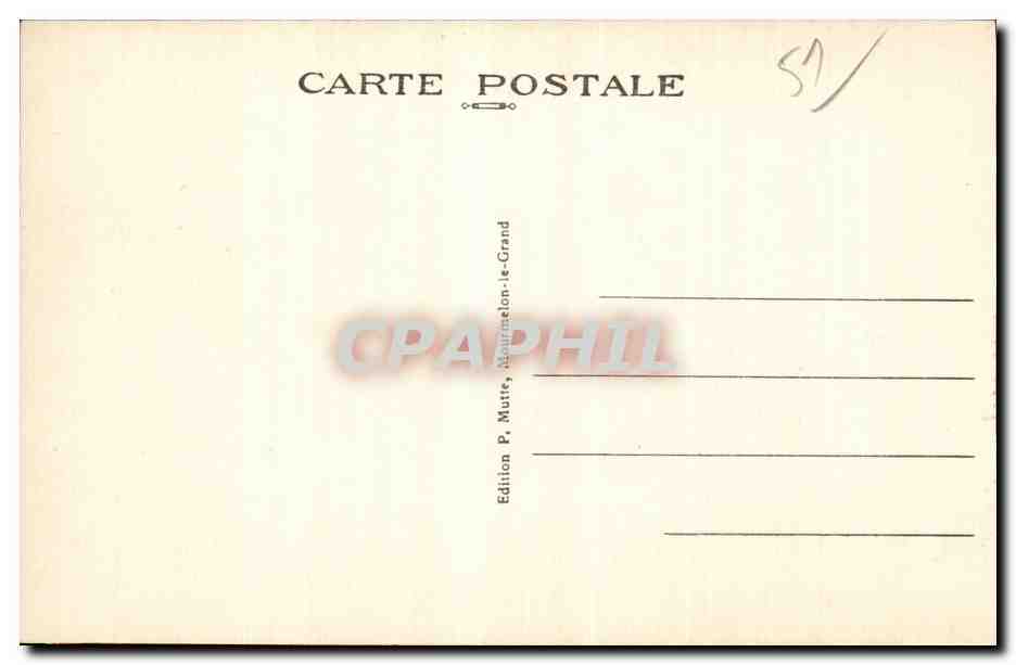 Mourmelon le Grand - Camp de Chalons - Militaria Casernement et Pavillon des Officiers - CPA  — Back