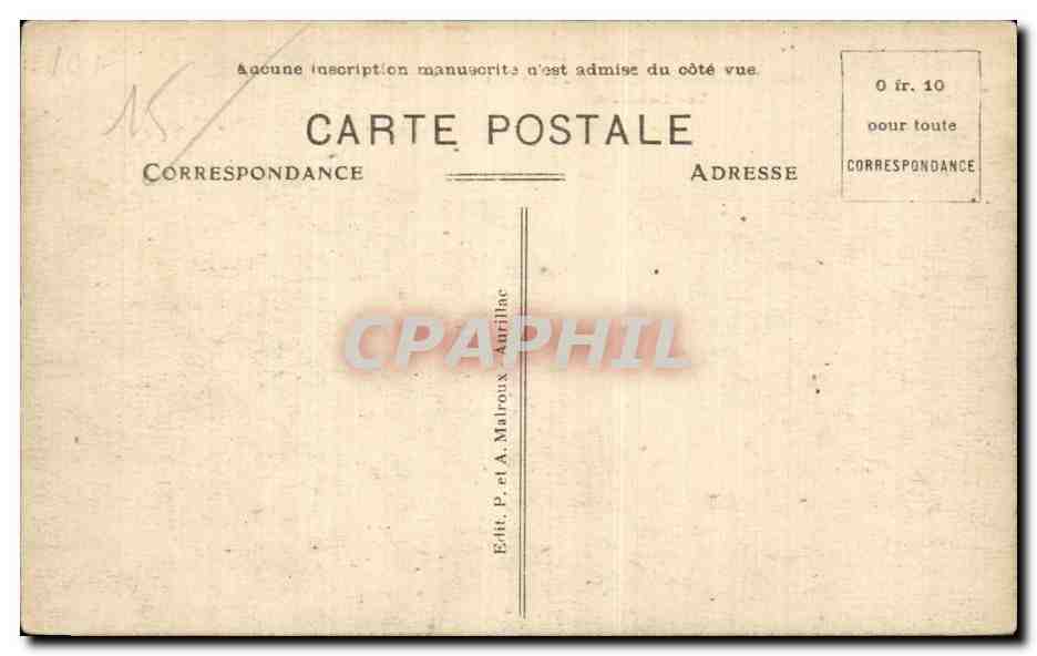 Saint Flour - Vue Generale - Le Lioran - CPA  — Rückseite