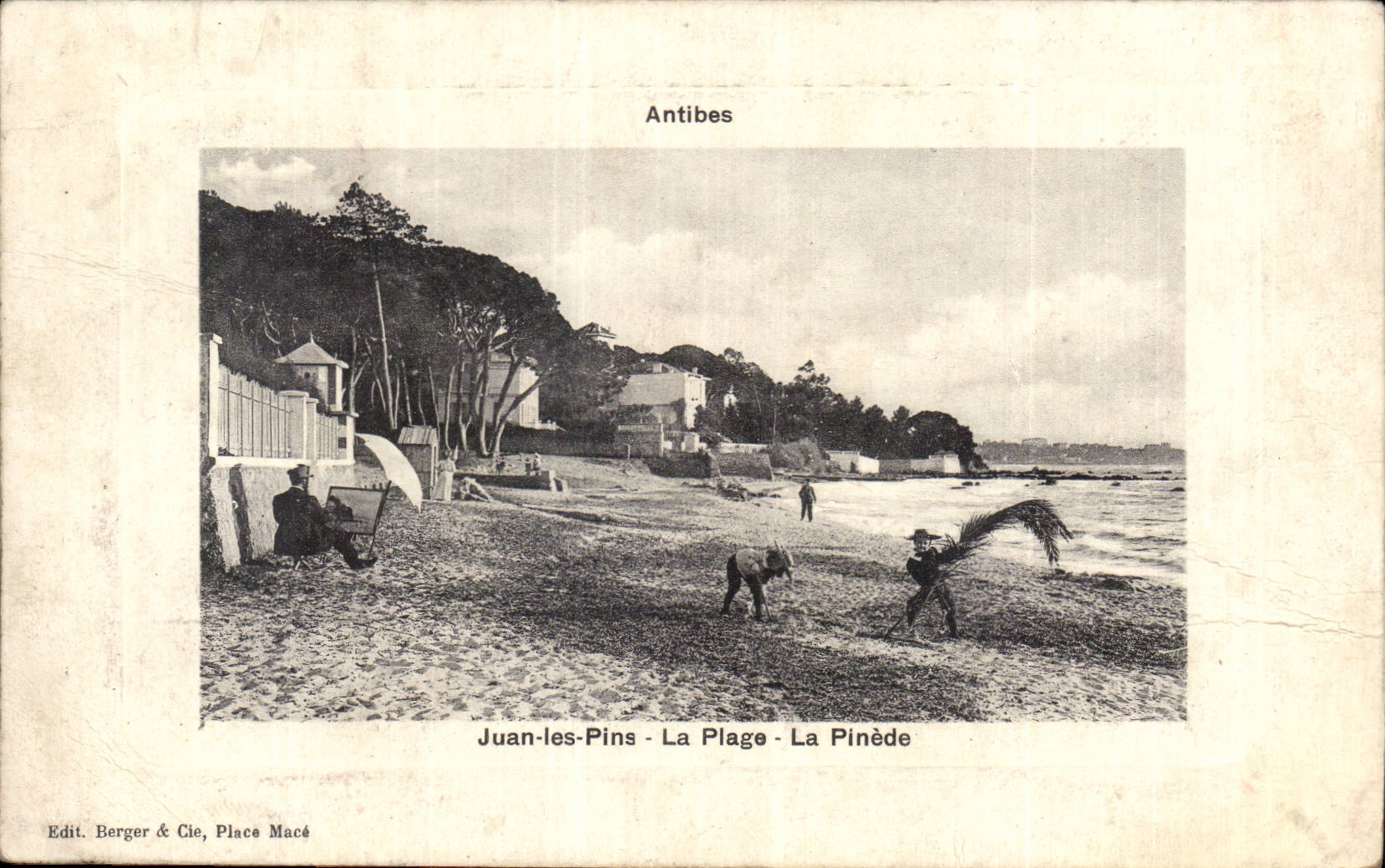 Juan les Pins - La Plage - La Pinede - CPA 