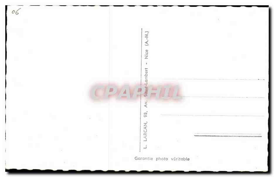 Cros de Cagnes - La Nuit - Autoroute du bord du mer - CPA  — Rückseite