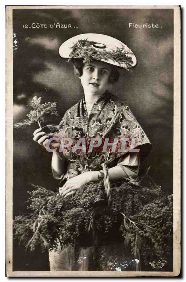 Folklore - Costumes - Petits Metiers - Cote d Azur - Fleuriste - CPA 
