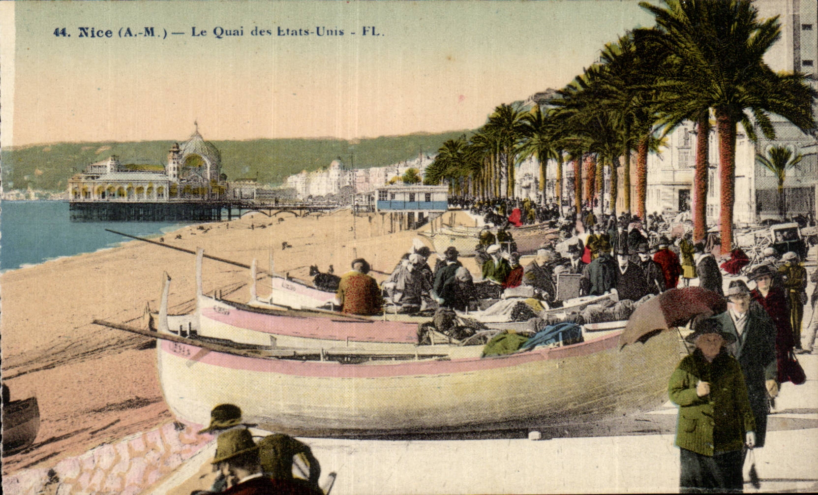 Nice - Le Quai des Etas Unis - CPA 