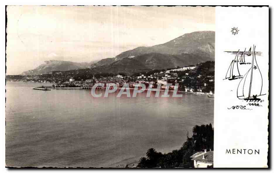 Menton - Vue Generale - CPA 