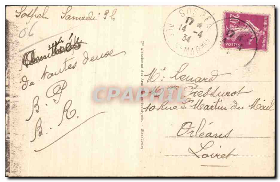 Sospel - Pont Vieux sur la Bevera - CPA  — Rückseite