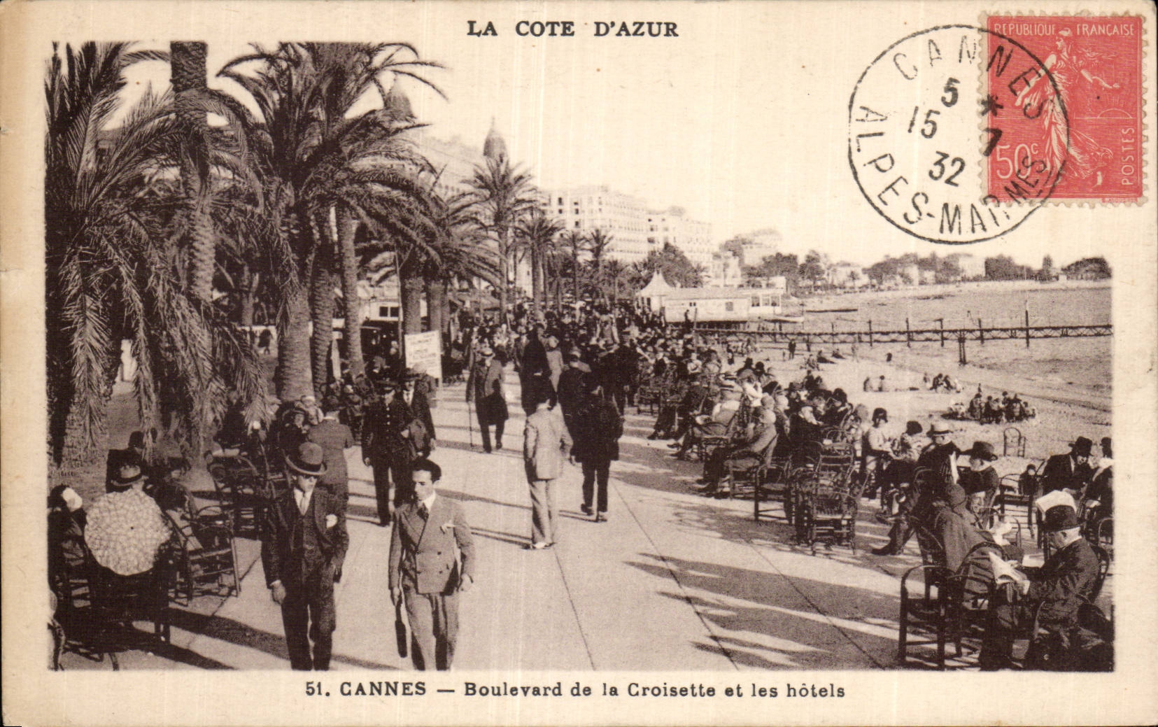 Cannes - Boulevard de la Croisette - CPA 