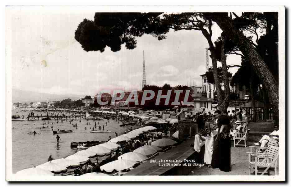 Juan les Pins - La Pinede et la Digue - CPA 