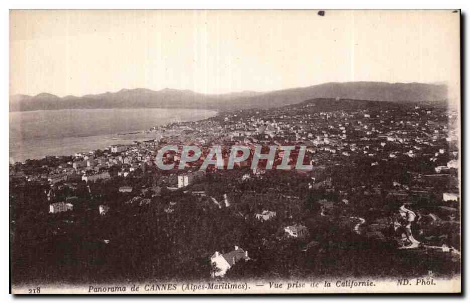 Cannes - Vue prise de la Californie - CPA 
