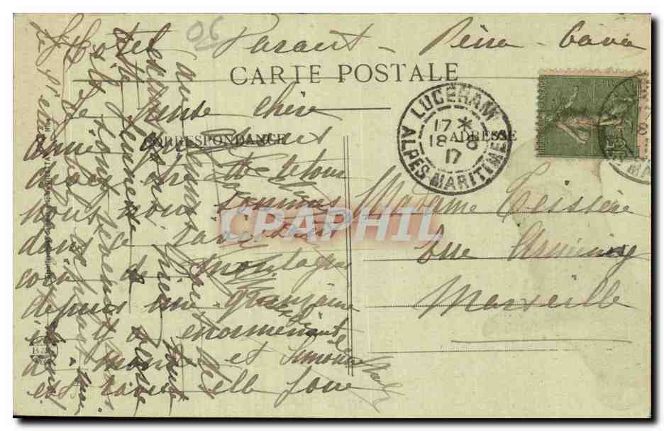 Peira Cava - Sation Estivale - Cure d air - CPA  — Back