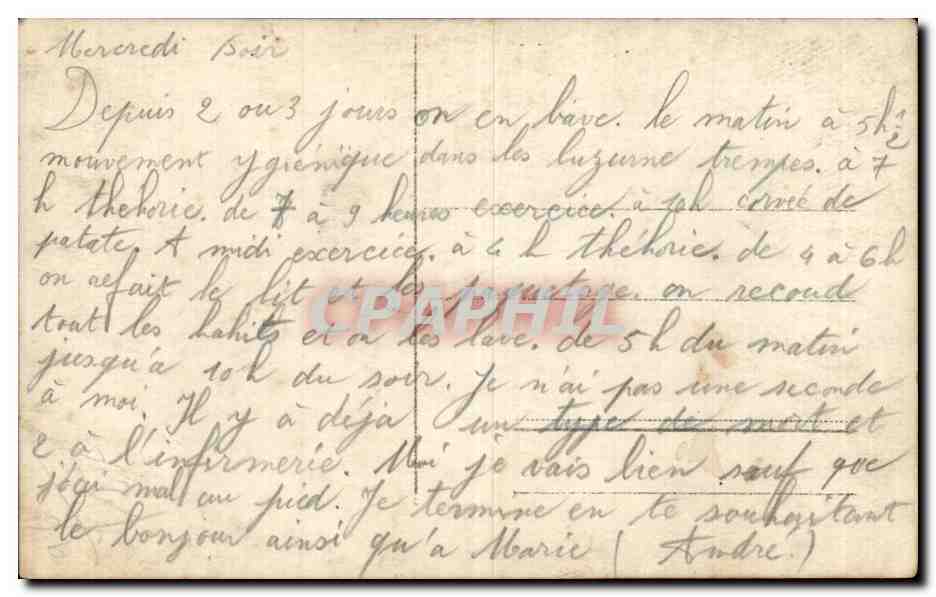 CARTE PHOTO Militaria Soldats — Verso