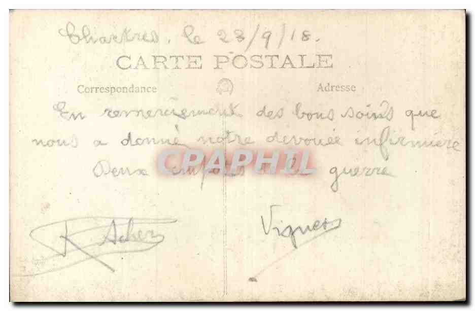 CARTE PHOTO Militaria Soldats — Rückseite