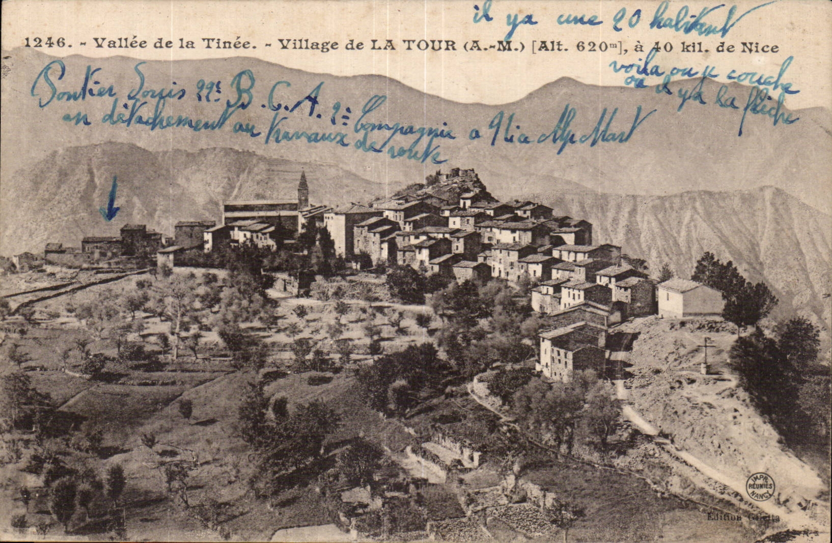 Vallee de la Tinee - Village de la Tour - CPA 