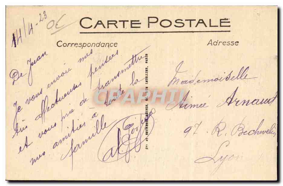 Juan les Pins - La Pinede - CPA  — Rückseite