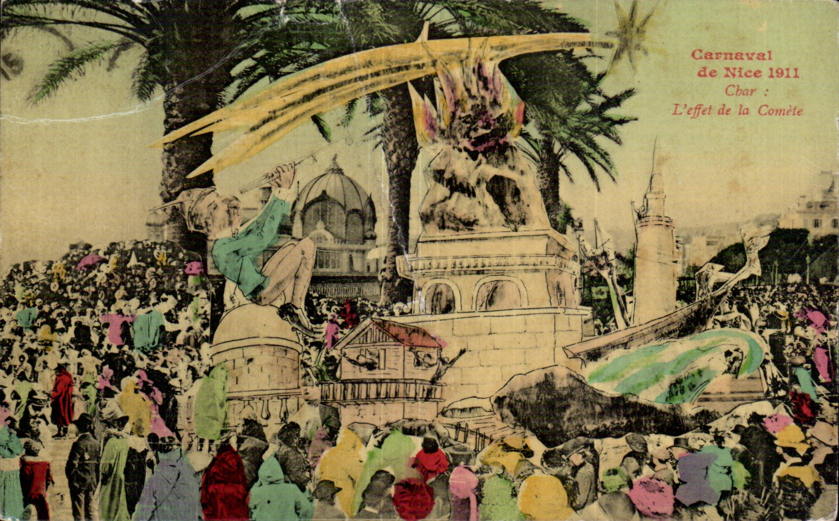 Nice - Carnaval du Nice 1911 - Char - L Effet de la Comete - CPA 