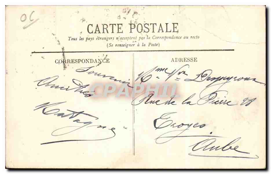 Nice - Carnaval du Nice 1911 - Char - L Effet de la Comete - CPA  — Rückseite