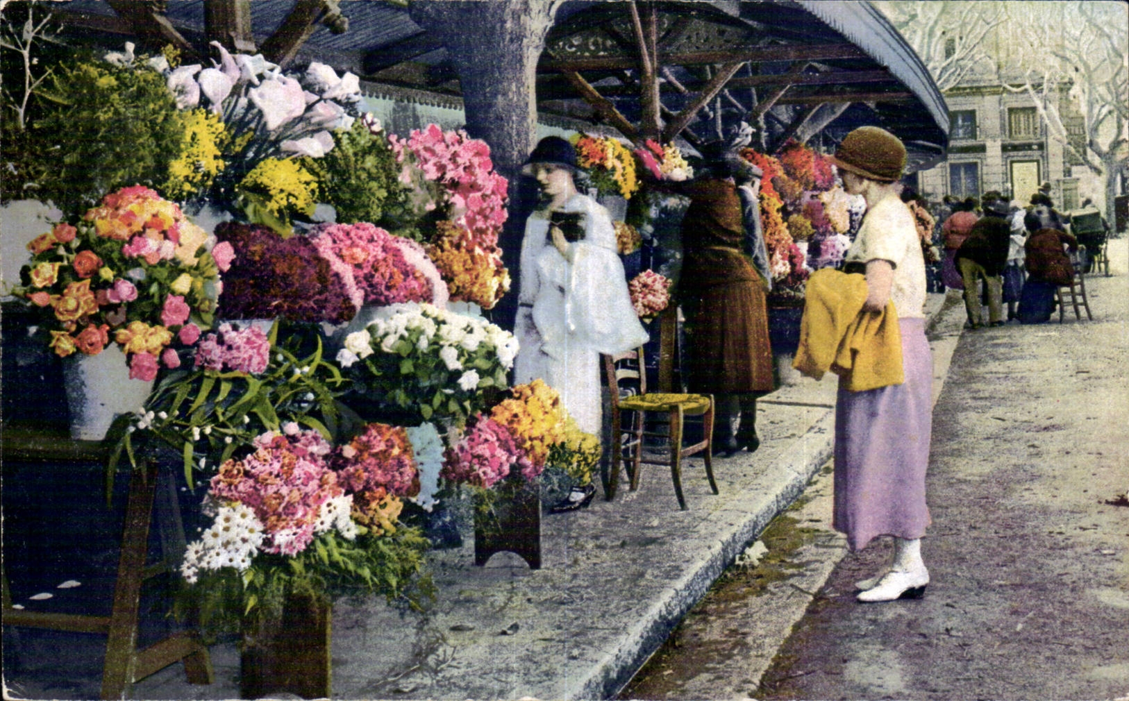 Cannes - Le Marche aux Fleurs - CPA 