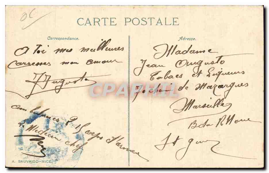 CANNES. Le Kiosque de Musique et les Allées de la Liberté — ND. Phot. n° 219 — Verso