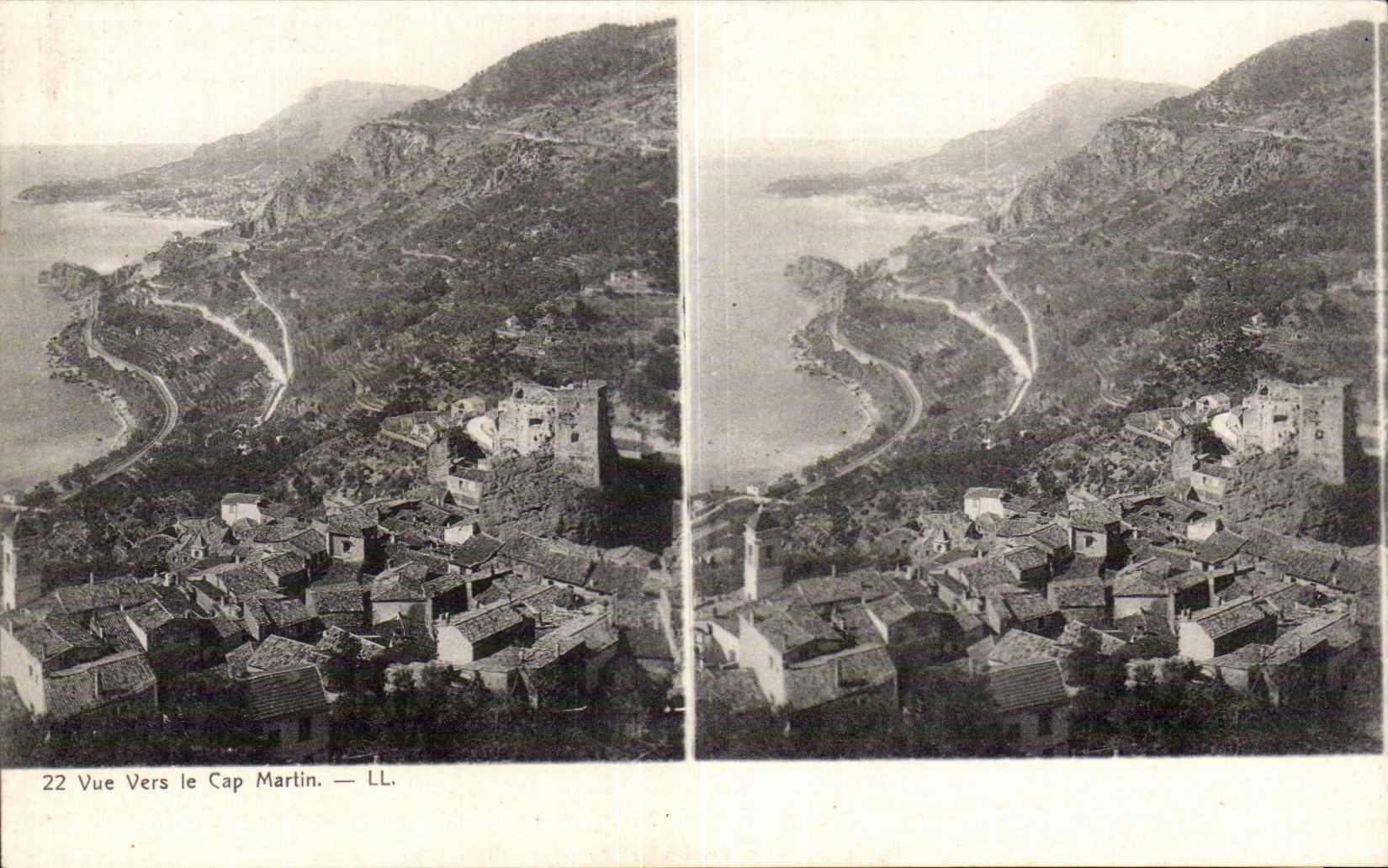 Vue Vers le Cap Martin — LL. — n°22