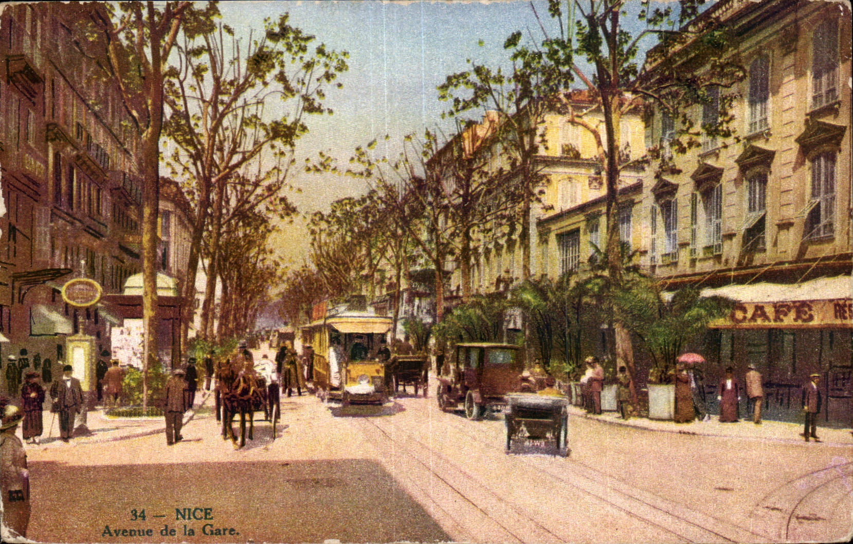Nice - Avenue de la Gare - CPA 