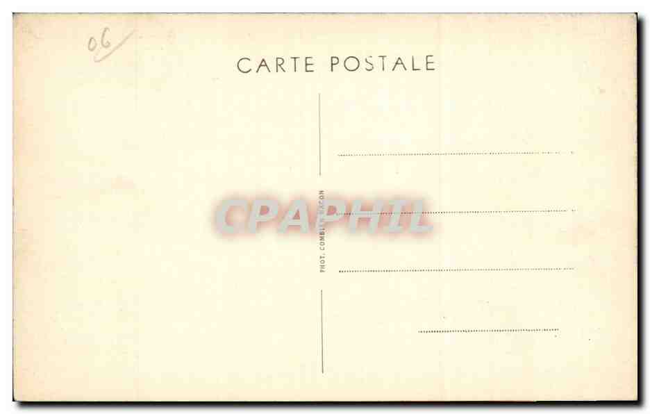 Cannes - La Croisette et la Plage - CPA  — Verso