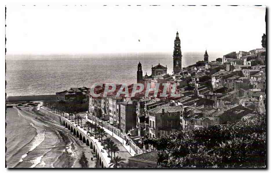 Menton - Vue Generale du Vieux Menton - CPA 