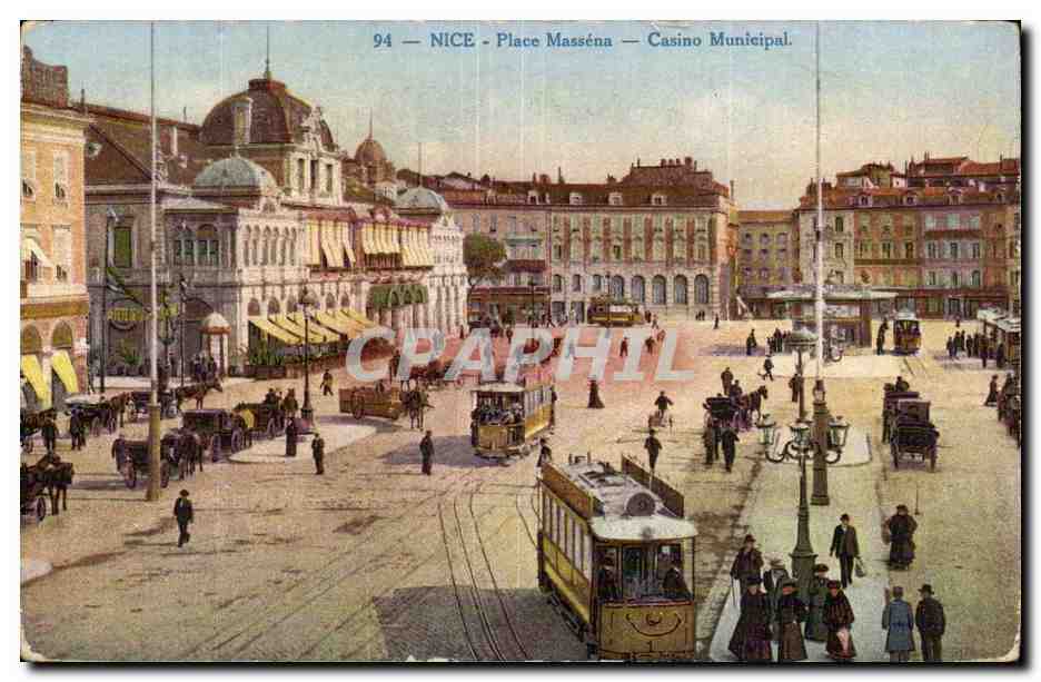 Nice - Place Massena - Casino Municipal - CPA 