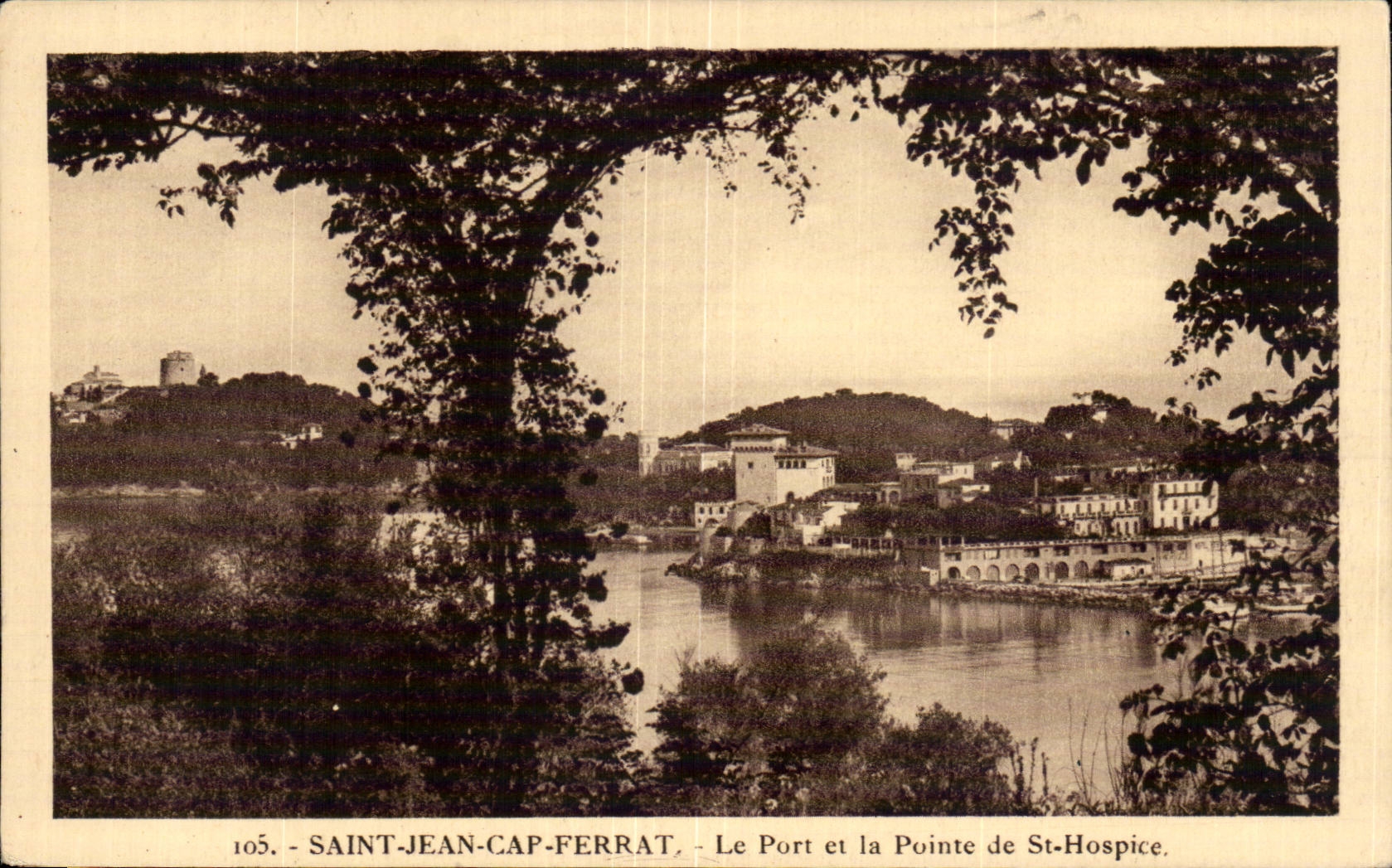 Saint Jean Cap Ferrat - Le Port et la Pointe de St Hospice - CPA 
