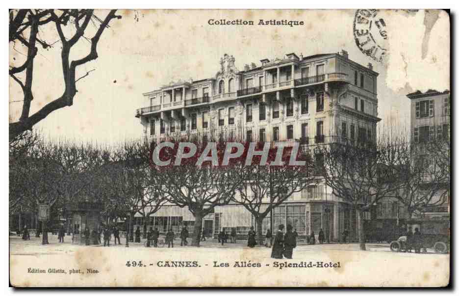 Cannes - Les Allees - Splendid Hotel - CPA