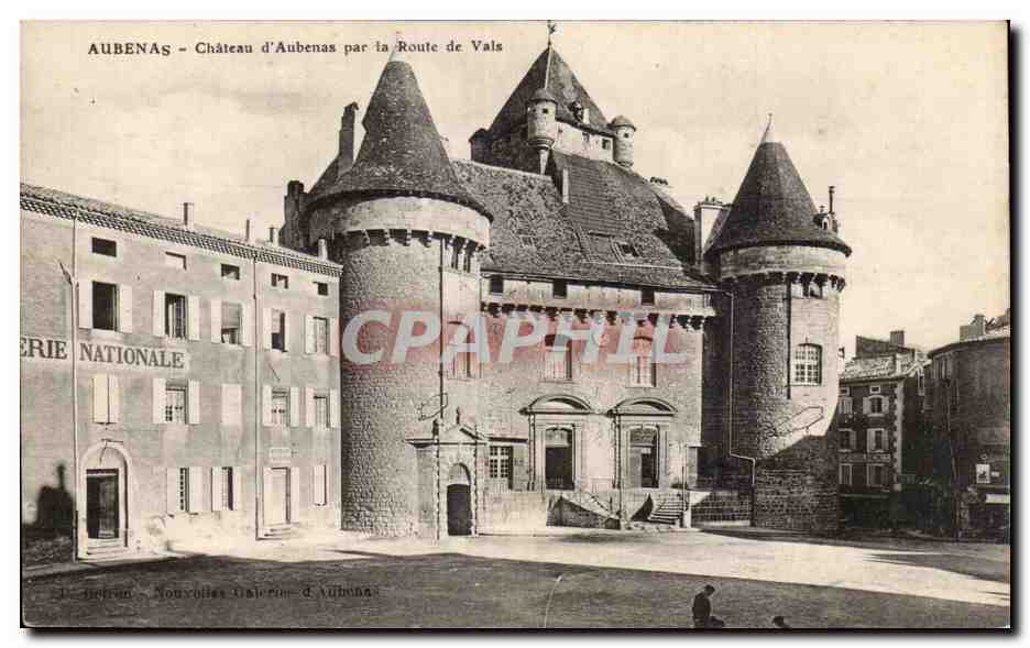 Aubenas - Le Chateau - Par le Route de Vals - CPA