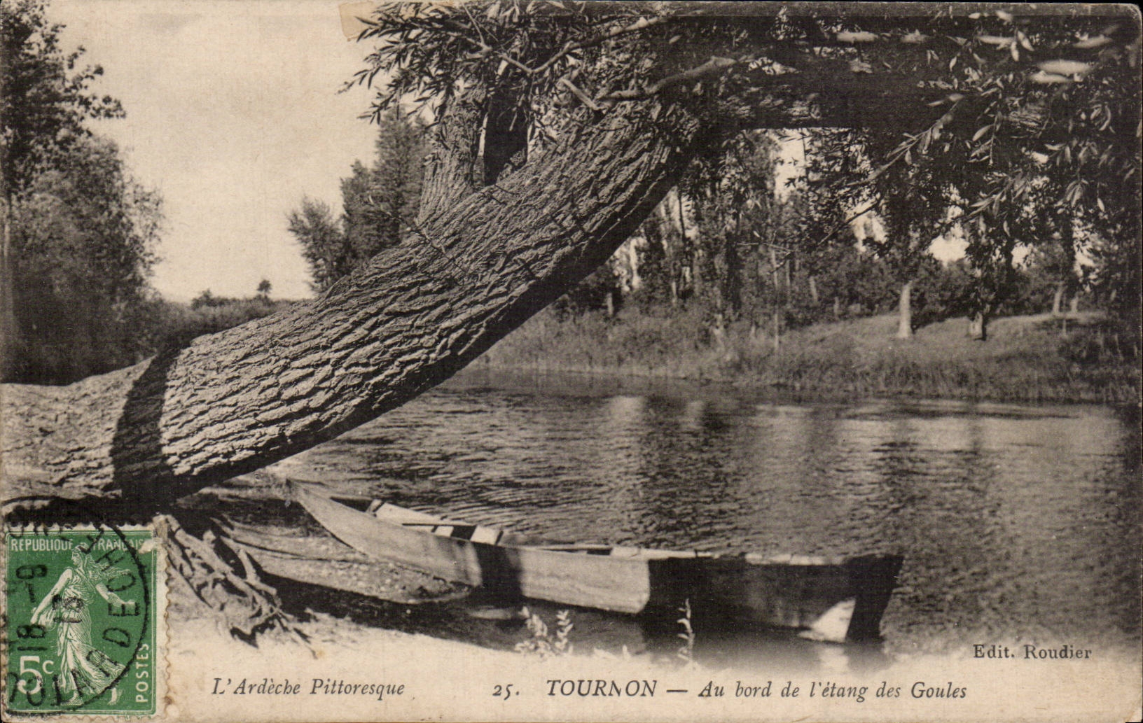 Tournon - Au Bord de l Etang des Goules - CPA