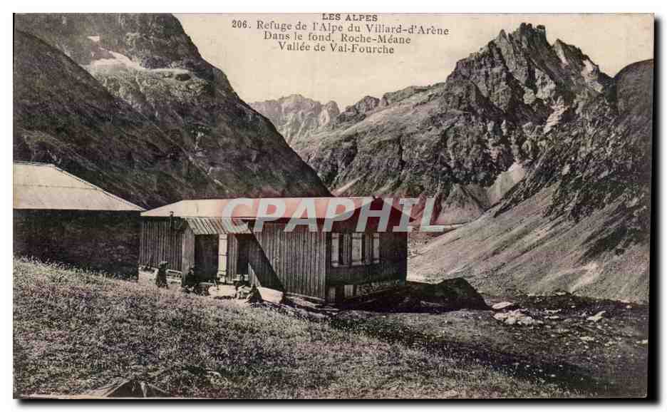 Refuge de l'Alpe du Villard-d'Arène — Vallée de Val-Fourche — Verlag: Les Alpes, Nr. 206