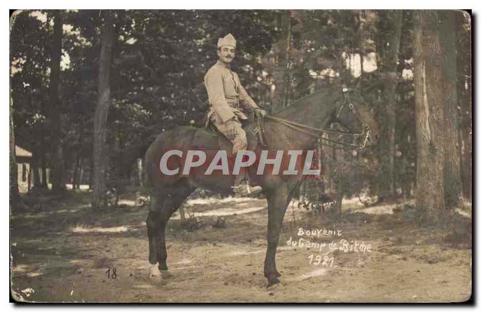 Soldato a cavallo — Campo di Bitche — ricordo 1921