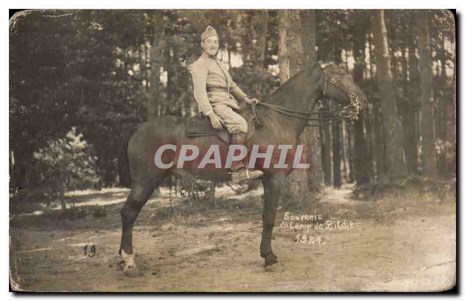 Soldat à cheval — Souvenir du Camp de Rikuhé — 1921