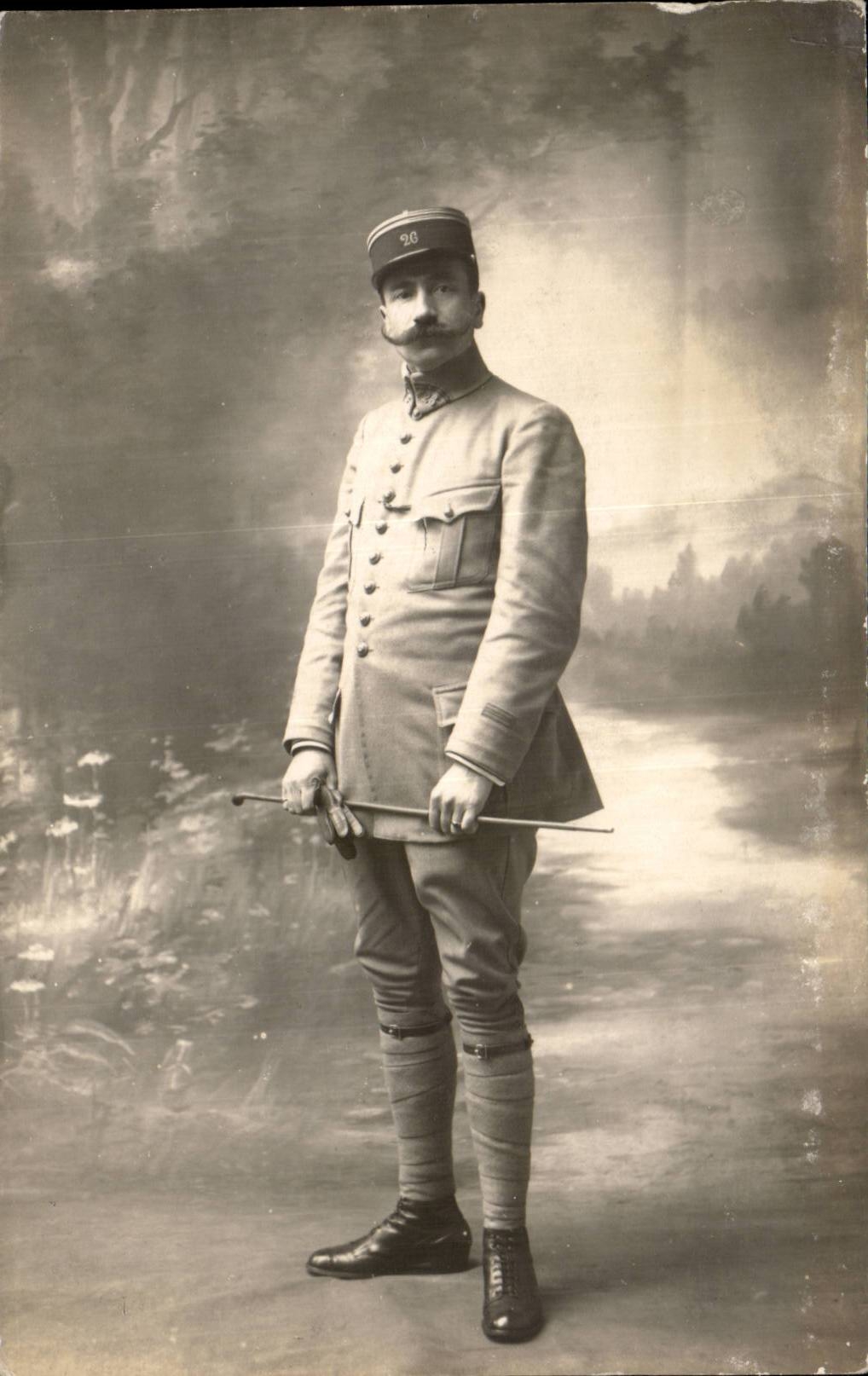 CARTE PHOTO Militaria Soldat officier